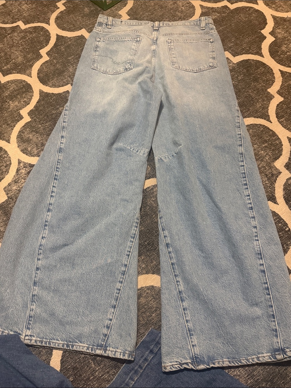 Free People We The Free Eden High Waist Slouchy Baggy Wide Leg Jeans SZ 30 - Picture 5 of 7
